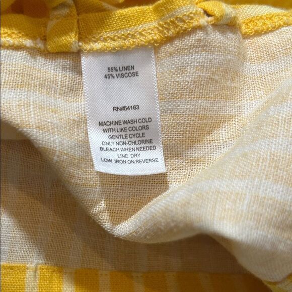 Marc New York Yellow Striped Sleeveless Top - Picture 9 of 9